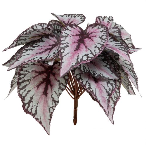 Floristik24 Artificial begonia bush Bordeaux 37cm