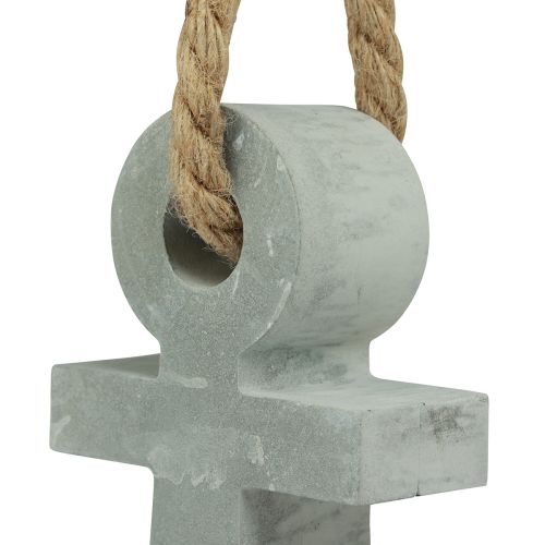 Product Concrete anchor decoration maritime table decoration gray 18cmx4.5cmx22cm