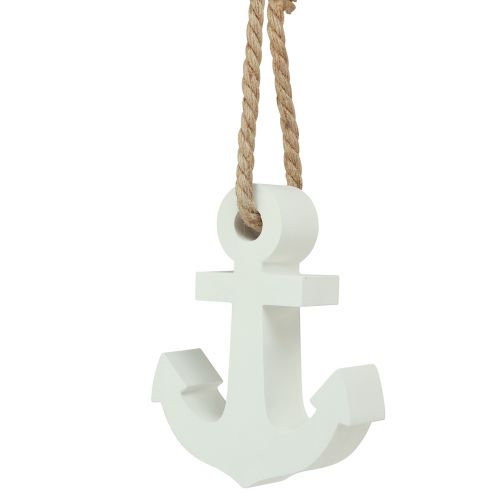 Product Concrete decorative anchor white natural maritime 18cmx4.5cmx22cm