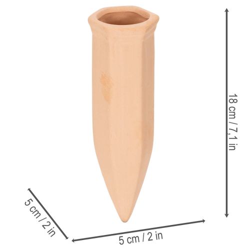 Terracotta Bottle Watering Spike for Potted Plants, 18 cm | Floristik24.co.uk