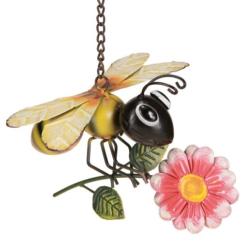 Product Bee Decoration Metal Garden Decoration for Hanging Painted 21×21cm