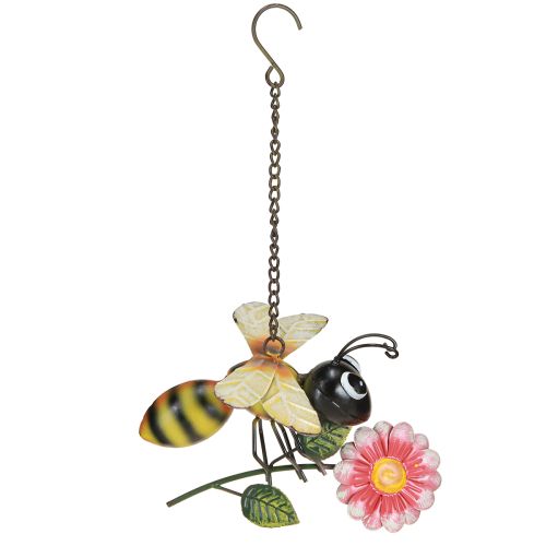 Product Bee Decoration Metal Garden Decoration for Hanging Painted 21×21cm