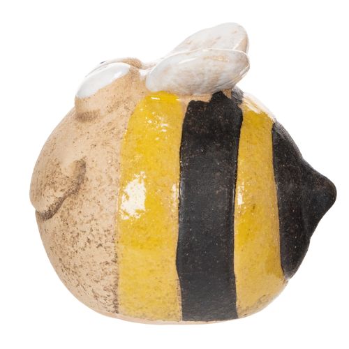 Product Ceramic bee figurine for detailed accents on windowsills or in living areas, 7cm, 3 pieces