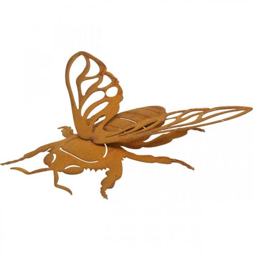 Floristik24 Patina garden decoration bee L15cm