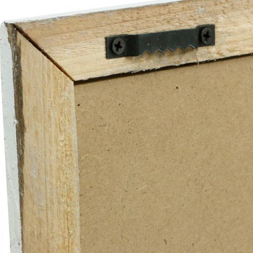 Product Picture with shabby chic wood frame, flower wall decoration 40×50cm