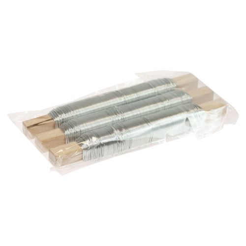 Product Binding wire wrapping wire floral wire silver 0.50mm 100g 3 pcs