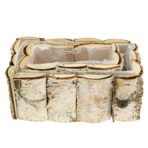 Floristik24 Planter birch 2pcs