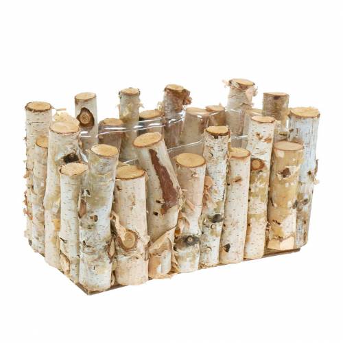 Floristik24 Birch planter 20cm x 11cm