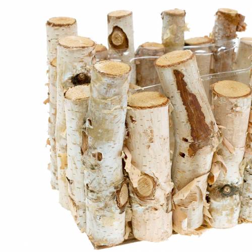 Floristik24 Birch planter 20cm x 11cm