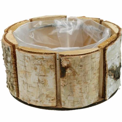 Floristik24 Plant pot birch natural birch pot round wooden planter Ø13cm