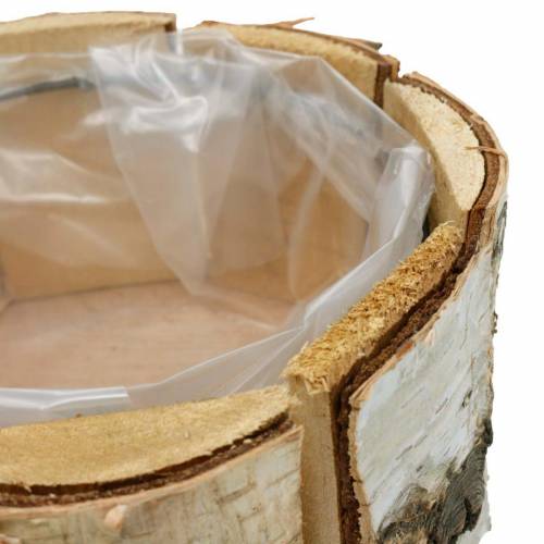 Floristik24 Plant pot birch natural birch pot round wooden planter Ø13cm
