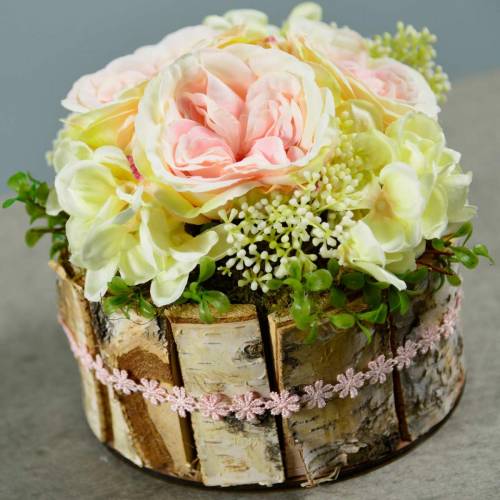 Floristik24 Plant pot birch natural birch pot round wooden planter Ø13cm