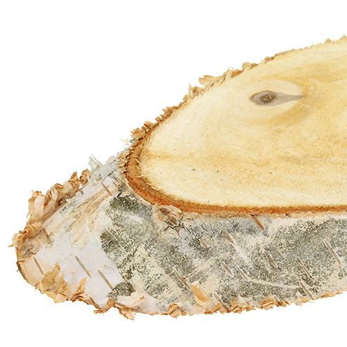 Product Birch discs oval natural wooden discs decoration 18-22cm 10 pcs