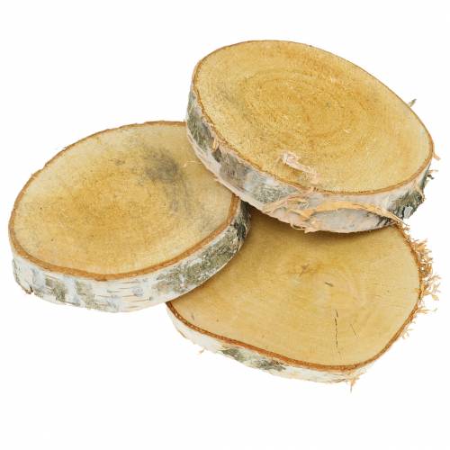 Floristik24 Birch slices round Ø11-13cm 12pcs