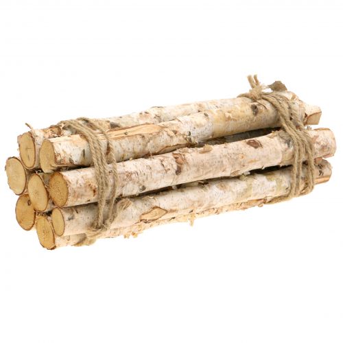 Floristik24 Birch branches bundled natural 30cm 8pcs