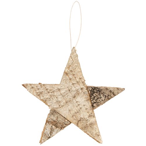 Product Birch stars for hanging stars birch bark natural 25cm 3 pcs