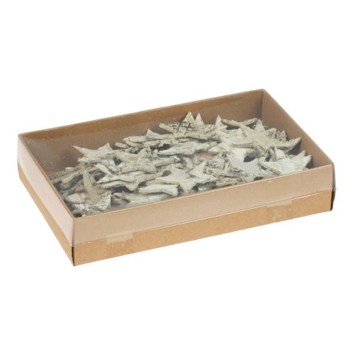 Product Scatter Decoration Christmas Stars Decoration Birch Stars 4cm 100 Pcs