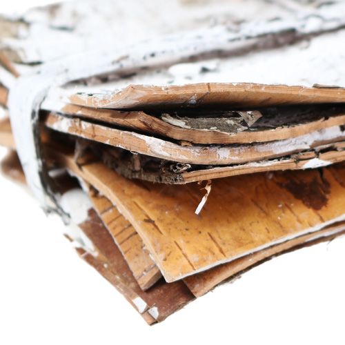 Product Bark slices 20cm x 12cm white, washed 8pcs