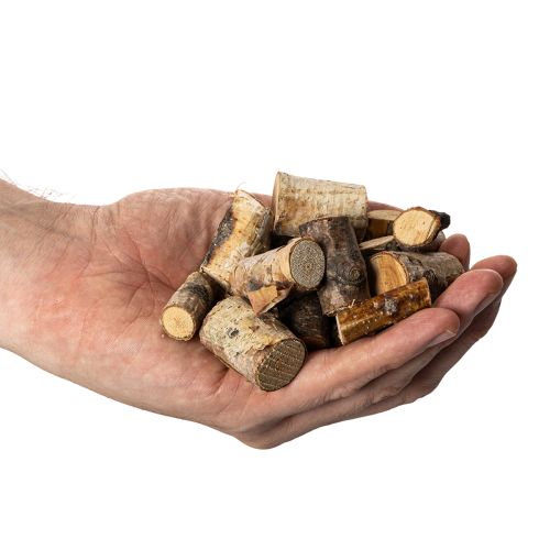 Birch Wood Chips with Bark for Crafting and Decoration, 3cm, 300g | Floristik24.co.uk