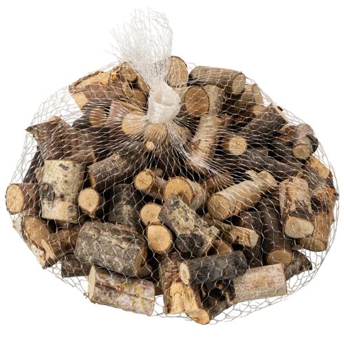 Birch Wood Chips with Bark for Crafting and Decoration, 3cm, 300g | Floristik24.co.uk