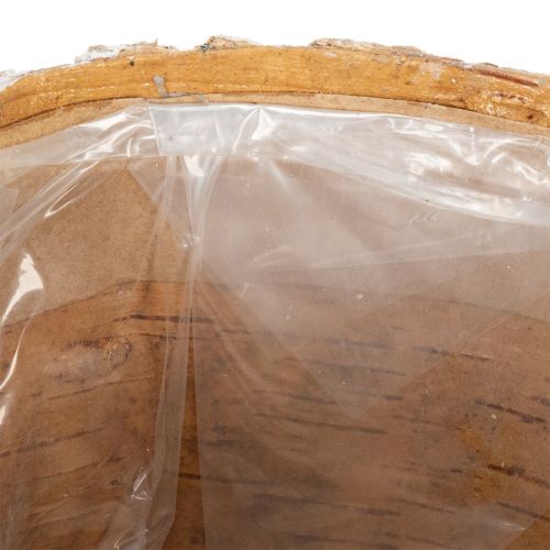 Product Bark-look plant pot, ideal for rustic interior design and plant decoration, 12cm, 4 pieces