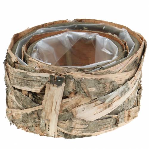 Product Planter round birch pot Ø17 / 23cm 2pcs