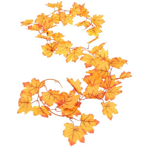 Product Leaf garland autumn garland orange yellow 168cm 2pcs