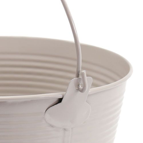 Product Tin bucket with groove pattern Ø18cm H17,5cm