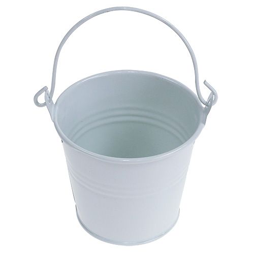 Product Tin bucket white Ø8cm H7cm 12p