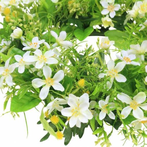 Product Wreath anemone/dill green, white Ø30cm