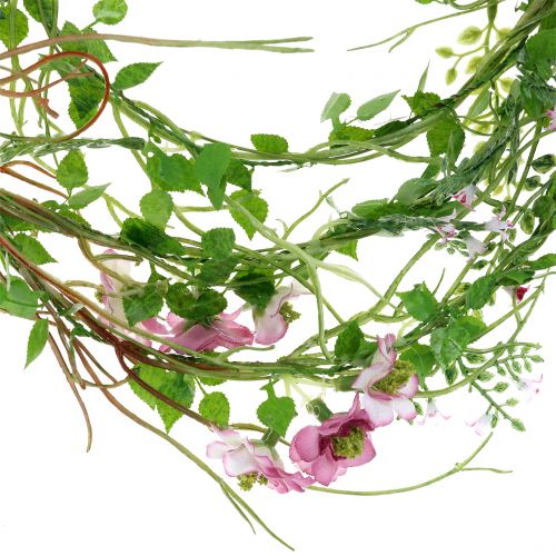 Flower garland pink 180cm | Floristik24.co.uk