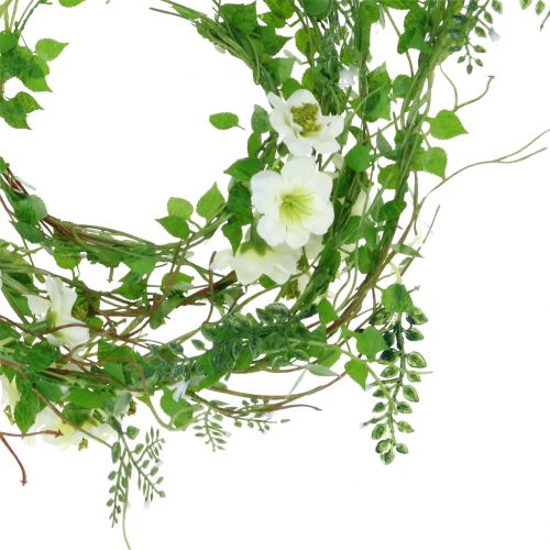 Floristik24 Flower garland white 180cm