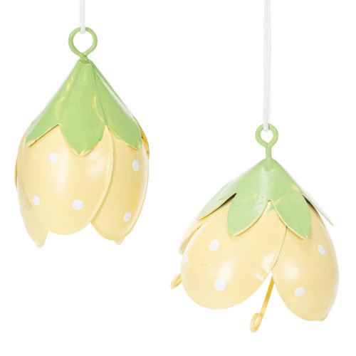 Floristik24 Metal hanging flower for romantic indoor and outdoor decoration, 6cm, 6 pieces