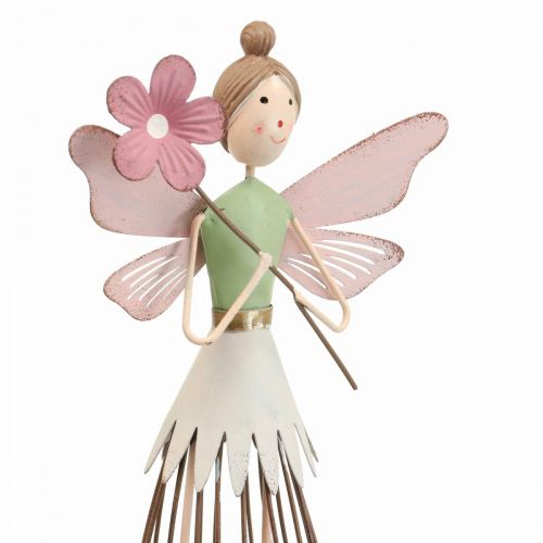 Floristik24 Blossom fairy table decoration spring metal decoration fairy pink H30cm