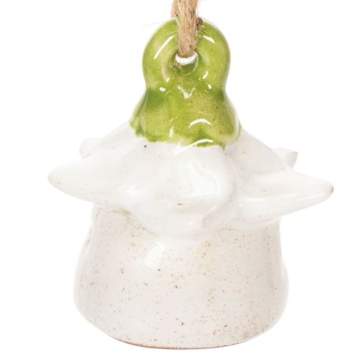 Product Hanging decoration flower ceramic fairy house as decoration for hanging 6cm 6pcs
