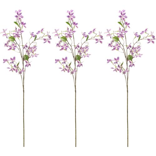 Product Artificial Clematis Branch Flower, Long-Lasting Table Decoration, 110cm, 3 Pieces