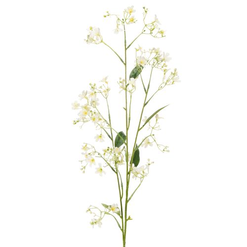 Decorative apple blossom branch as an artificial flower for bright living room accents, cream, 108cm, 2 pieces
