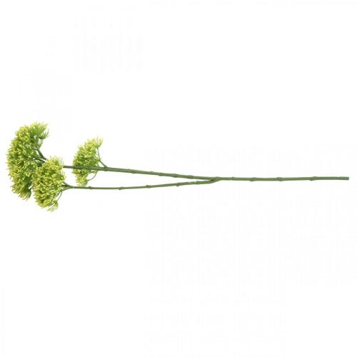Product Artificial flower branch Yellow fennel artificial branch with 3 flowers 85cm