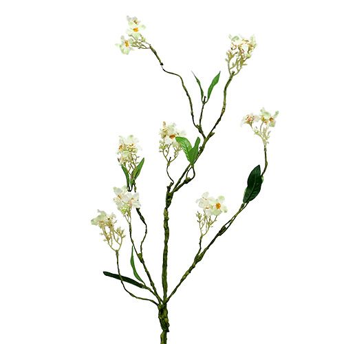 Floristik24 Flowering branch white L 65cm 1 piece Artificial plant like real!