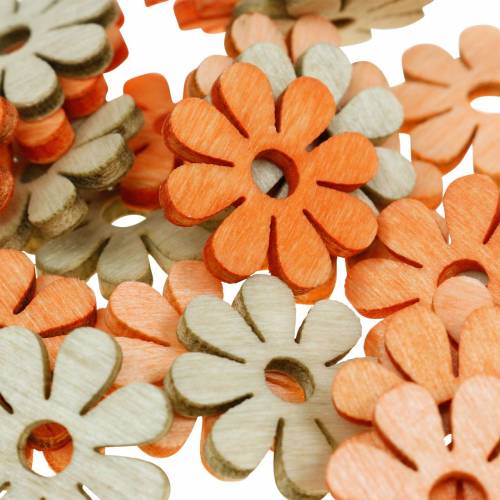 Product Flowers for scattering, spring decoration, wooden flowers, scattered decoration flowers 144 pcs