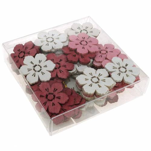 Floristik24 Wooden flowers cherry blossoms, scatter decoration spring, table decoration, flowers to scatter 72 pcs