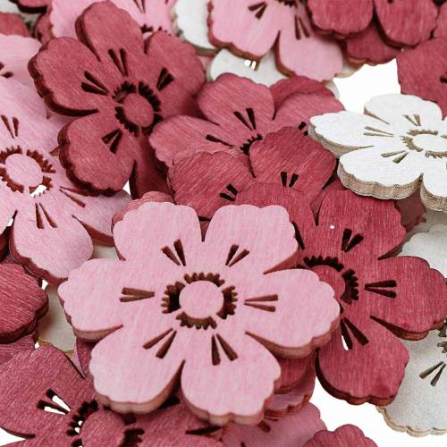 Floristik24 Wooden flowers cherry blossoms, scatter decoration spring, table decoration, flowers to scatter 72 pcs