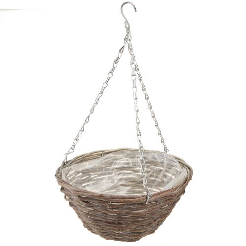 Product Hanging Flower Bowl Wood Natural Grey Ø30cm 2pcs