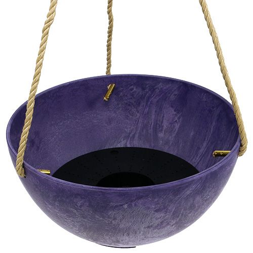 Floristik24 Flower basket &quot;Fiona&quot; Ø25cm H12cm purple