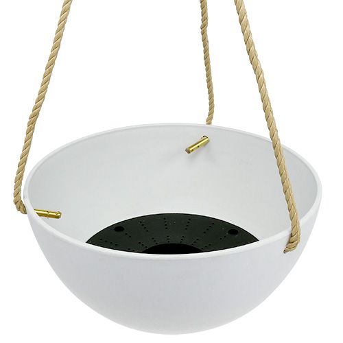 Product Hanging basket &quot;Fiona&quot; Ø25cm H12cm White