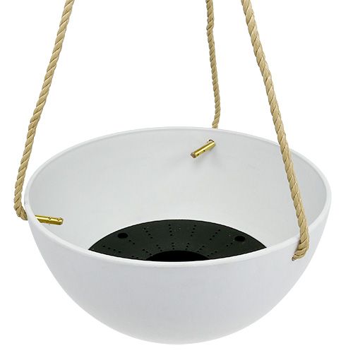 Floristik24 Hanging basket "Fiona" Ø25cm H12cm White