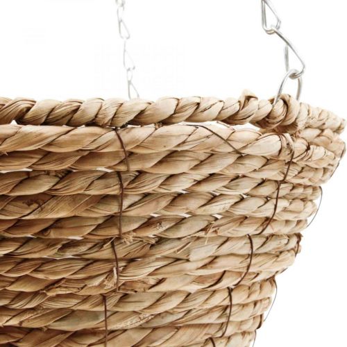 Product Flower basket hanging basket Hanging basket plant basket straw Ø30cm