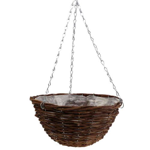 Floristik24 Flower basket brown hanging basket hanging basket plant basket Ø34cm