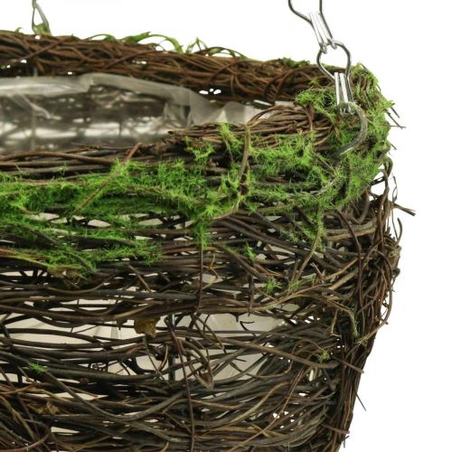 Hanging basket brown hanging basket plant basket vines moss Ø24cm