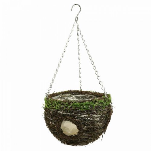 Floristik24 Hanging basket brown hanging basket plant basket vines moss Ø24cm